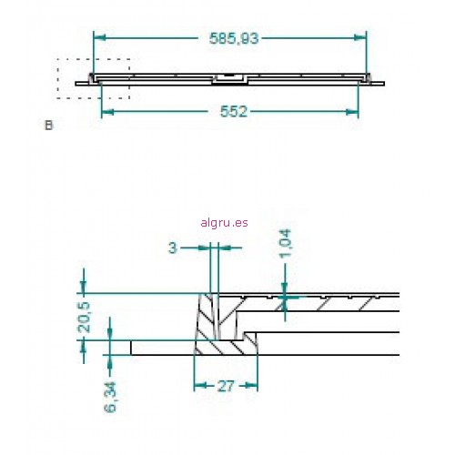 Tapa con marco de acero para arqueta de 60x60x5 cm 12,5TM TDTprofesional